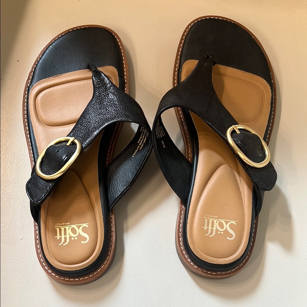 Sofft Women's Black Sandals 8.5 like new